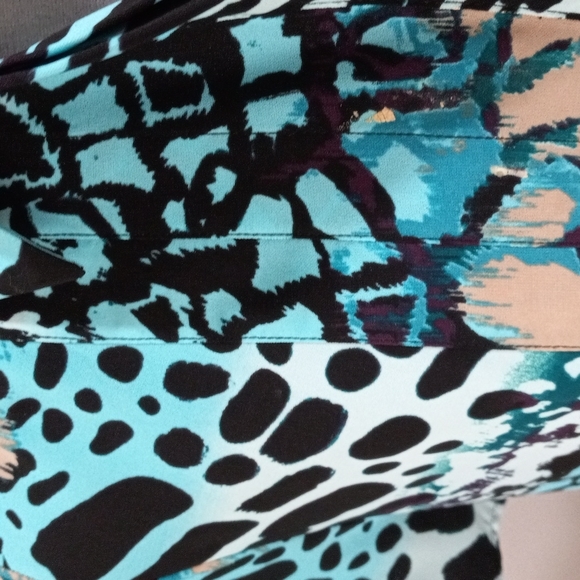 Dana Buchman multi Animal Print Blouse Size Med - Picture 4 of 7